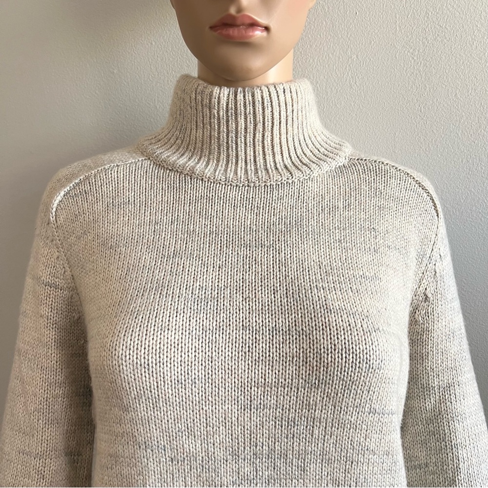 Lovers & Friends GRANITE SWEATER Wool Blend Knit Distressed Color Stone Size S - Picture 7 of 14